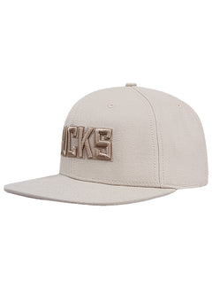 Pro Standard Wingspan Milwaukee Bucks Taupe Wool Snapback Hat-angled left