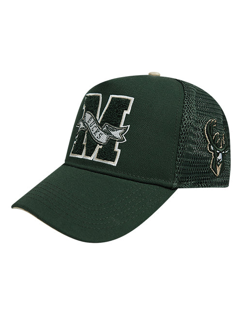 Pro Standard Pennants Milwaukee Bucks Pinch Adjustable Hat-angled left
