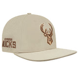 Pro Standard Gramercy Milwaukee Bucks 2-Tone Snapback Hat-angled right