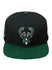 Pro Standard Retro Classic Milwaukee Bucks Snapback Hat-front