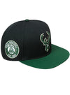 Pro Standard Retro Classic Milwaukee Bucks Snapback Hat-angled right 