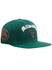 Pro Standard Old English Milwaukee Bucks Forest Snapback Hat-angled right