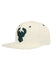 Pro Standard Triple Tonal Eggshell  Milwaukee Bucks Snapback Hat-angled left