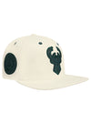 Pro Standard Triple Tonal Eggshell  Milwaukee Bucks Snapback Hat-angled right 