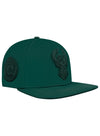 Pro Standard Triple Tonal Forest Milwaukee Bucks Snapback Hat-angled right