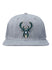 Pro Standard Klassische graue Icon Milwaukee Bucks Snapback-Kappe