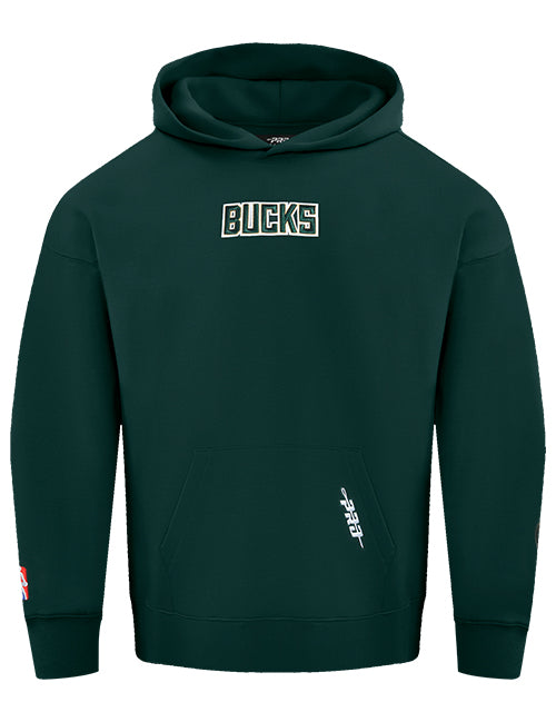 Pro Standard Wingspan Forest Milwaukee Bucks Hooded Sweatshirt-front