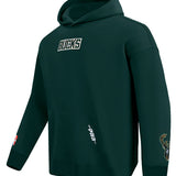 Pro Standard Wingspan Forest Milwaukee Bucks Hooded Sweatshirt-angled front