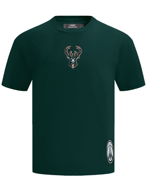 Pro Standard Wingspan Drop Shoulder Milwaukee Bucks T-Shirt-front 