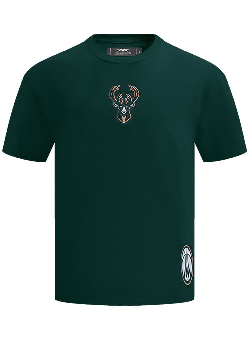 Pro Standard Wingspan Drop Shoulder Milwaukee Bucks T-Shirt-front 