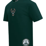 Pro Standard Wingspan Drop Shoulder Milwaukee Bucks T-Shirt-angled front 