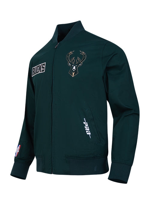 Pro Standard Wingspan Milwaukee Bucks Twill Jacket-angled front