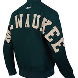 Pro Standard Wingspan Milwaukee Bucks Twill Jacket-angled back