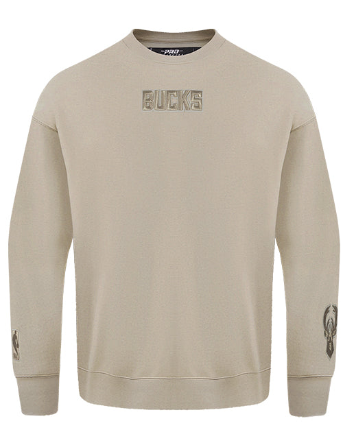 Pro Standard Wingspan Milwaukee Bucks Crewneck Sweatshirt-front