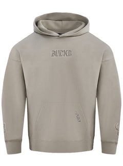 Pro Standard Wingspan Milwaukee Bucks Taupe Hooded Sweatshirt-front
