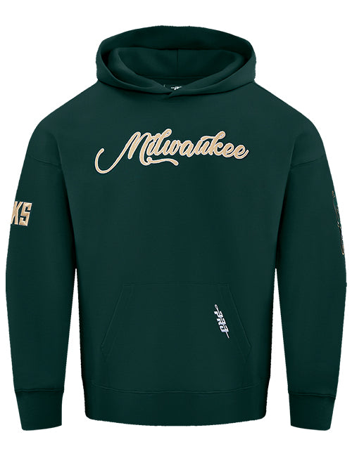 Pro Standard City Signature Milwaukee Bucks Hooded Sweatshirt-front