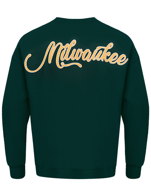 Pro Standard City Signature Milwaukee Bucks Crewneck Sweatshirt-back