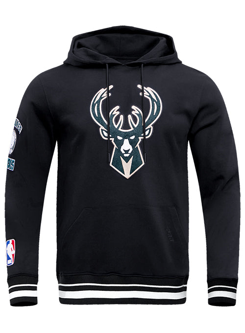 Pro Standard Retro Classic Milwaukee Bucks Hooded Sweatshirt-front