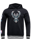 Pro Standard Retro Classic Milwaukee Bucks Hooded Sweatshirt-front