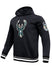 Pro Standard Retro Classic Milwaukee Bucks Hooded Sweatshirt-angled front