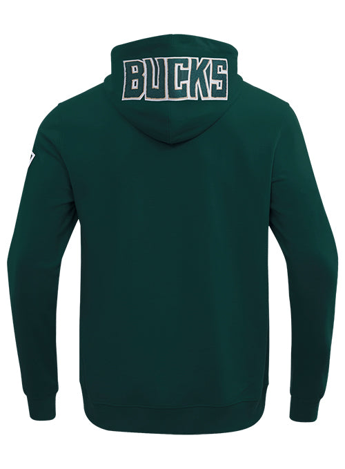 Pro Standard Classic Chenille Milwaukee Bucks Kapuzensweatshirt mit durchgehendem Reißverschluss 