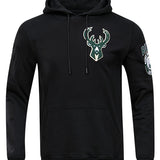 Pro Standard Classic Chenille Milwaukee Bucks Hooded Sweatshirt-front