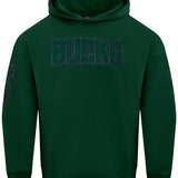 Pro Standard Triple Tonal Milwaukee Bucks Hooded Sweatshirt-front