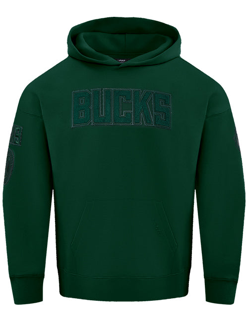 Pro Standard Triple Tonal Milwaukee Bucks Hooded Sweatshirt-front