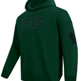 Pro Standard Triple Tonal Milwaukee Bucks Hooded Sweatshirt-angled front