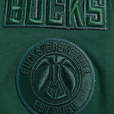 Pro Standard Triple Tonal Milwaukee Bucks Hooded Sweatshirt-sleeve patch