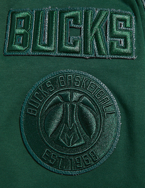 Pro Standard Triple Tonal Milwaukee Bucks Hooded Sweatshirt-sleeve patch