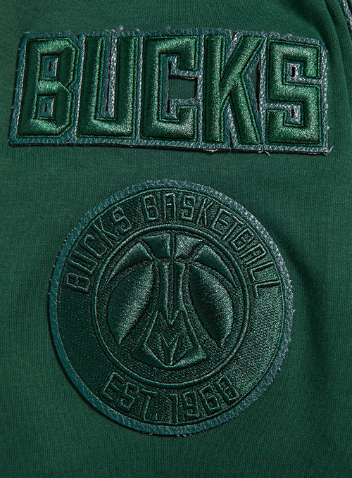 Pro Standard Triple Tonal Milwaukee Bucks Hooded Sweatshirt-sleeve patch