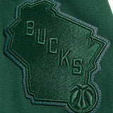 Pro Standard Triple Tonal Milwaukee Bucks Hooded Sweatshirt-sleeve patch