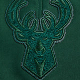 Pro Standard Triple Tonal Milwaukee Bucks Hooded Sweatshirt-hood patch