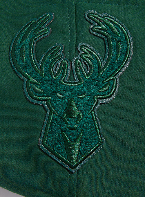 Pro Standard Triple Tonal Milwaukee Bucks Hooded Sweatshirt-hood patch