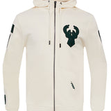 Pro Standard Triple Tonal Milwaukee Bucks Full-Zip Hooded Sweatshirt-front