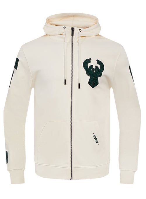 Pro Standard Triple Tonal Milwaukee Bucks Full-Zip Hooded Sweatshirt-front