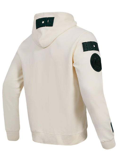 Pro Standard Triple Tonal Milwaukee Bucks Full-Zip Hooded Sweatshirt-angled back