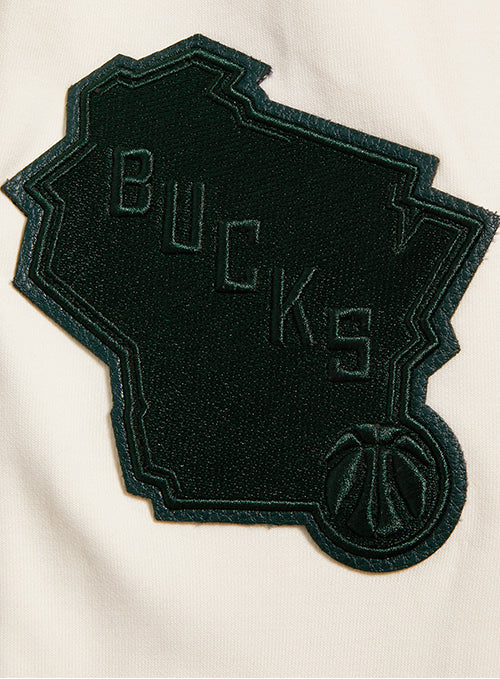 Pro Standard Triple Tonal Milwaukee Bucks Full-Zip Hooded Sweatshirt-sleeve 2