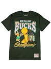 Mitchell & Ness HWC 1971 NBA Champs Milwaukee Bucks T-Shirt-front