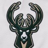 Women's Pro Standard Pennants Milwaukee Bucks Wool Varsity Jacket-right sleeve