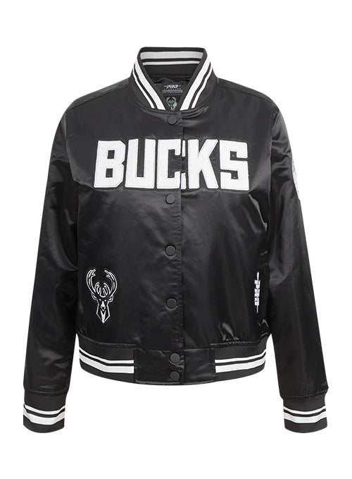 Women's Pro Standard Pearls Milwaukee Bucks Satin Jacket-front