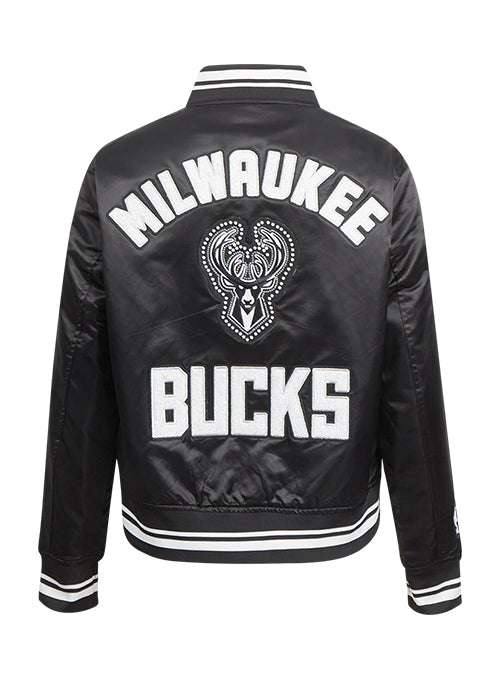 Women's Pro Standard Pearls Milwaukee Bucks Satin Jacket-back