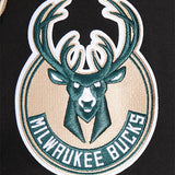 Pro Standard Classic Logos Black Milwaukee Bucks T-Shirt-sleeve patch 2