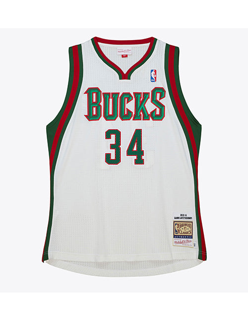 Mitchell & Ness HWC '13 Giannis Antetokounmpo Milwaukee Bucks Authentic Jersey-front