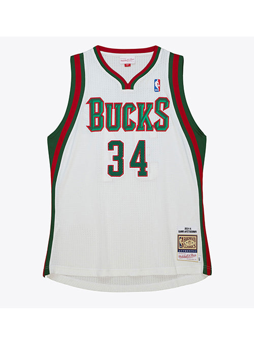 Mitchell & Ness HWC '13 Giannis Antetokounmpo Milwaukee Bucks Authentic Jersey-front