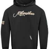 Pro Standard City Signature Black Milwaukee Bucks Hooded Sweatshirt-front