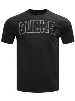 Pro Standard Black and Silver Milwaukee Bucks T-Shirt-front