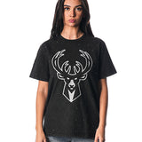 Women's The Wild Collective Crystal Milwaukee Bucks T-Shirt