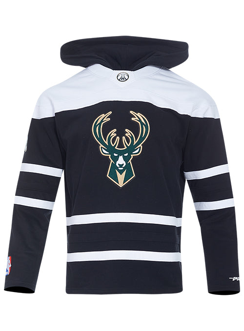 Pro Standard Classic Milwaukee Bucks Hockey Hooded Sweatshirt-front